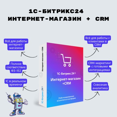 Программа для ЭВМ "1С-Битрикс24". Лицензия Интернет-магазин + CRM (12 мес.) - купить в Ярашъю